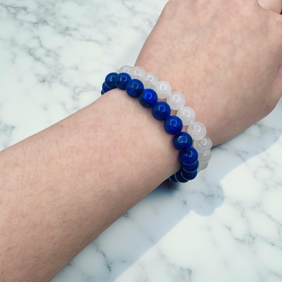 Ice & Water Beaded 8mm Beads Bracelet - Picture 2 of 6